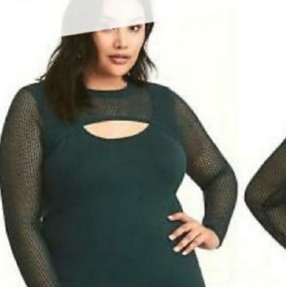 torrid Tops - Torrid Mesh Keyhole Long Sleeve